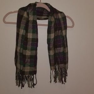 Candie's Plaid Scarf